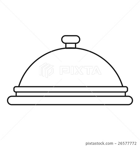 Cloche icon, outline style Cloche icon, outline style 26577772