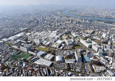 Aerial view of Kadoma-shi, Osaka prefecture Aerial view of Kadoma-shi, Osaka prefecture 26579801