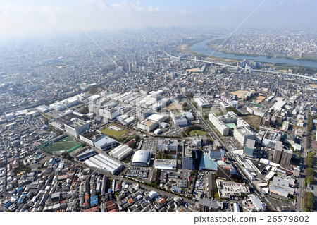 Kadoma市，大阪府鳥瞰圖 26579802