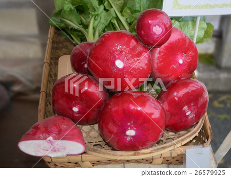 Gifu Prefecture Takayama City Miyagawa Morning Market Red Turnip 26579925