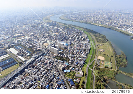 Kadoma-shi,Moriguchi市,大阪縣鳥瞰圖 Kadoma-shi,Moriguchi市,大阪縣鳥瞰圖 26579976