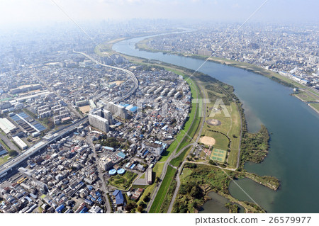 Aerial view of Kadoma-shi, Moriguchi City, Osaka Prefecture 26579977