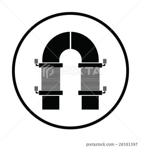 Electric magnet icon 26581397