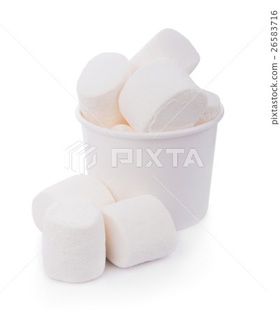white marshmallows on white background white marshmallows on white background 26583716