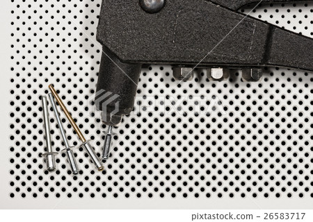 Detail of a Rivet Gun - Hand Riveter 26583717