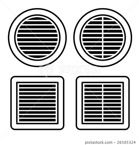 ventilation grille black symbol 26585324