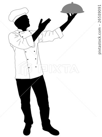 chef cook presenting specialty of the house 26589091