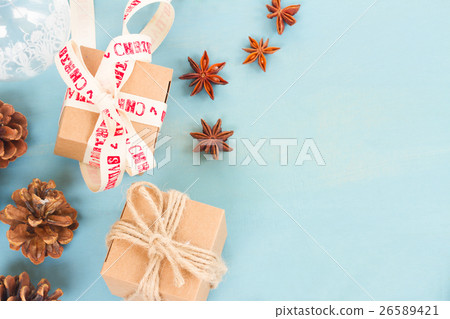 Blue rustic christmas 26589421
