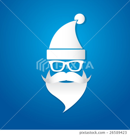 Christmas hipster greeting card 26589423