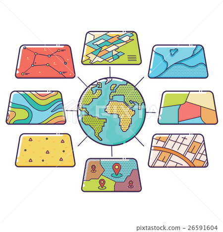 GIS Concept Data Layers for Infographic GIS Concept Data Layers for Infographic 26591604