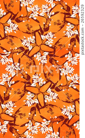Seamless pattern with wildflowers. Round 26592329