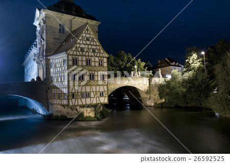 Old Town Hall in Bamberg by night 26592525