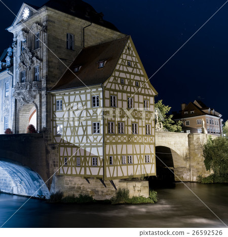Old Town Hall in Bamberg by night 26592526