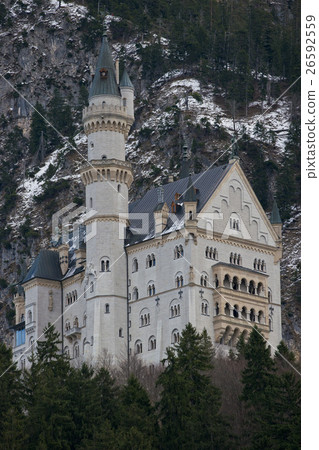 Neuschwanstein Castle in Bavaria Neuschwanstein Castle in Bavaria 26592559