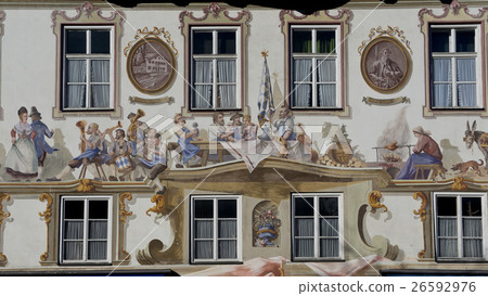 Luftmalerei in Oberammergau Luftmalerei in Oberammergau 26592976