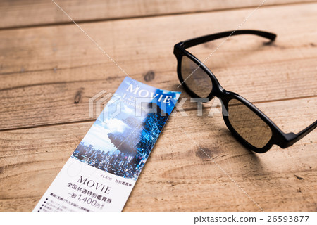 A fictional movie viewing ticket 26593877