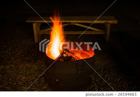 Burning Flame Drum Bench (F) Material Burning Flame Drum Bench (F) Material 26594663
