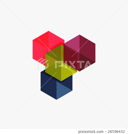 Blank geometric abstract business templates Blank geometric abstract business templates 26596432