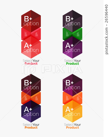 Set of business hexagon layouts with text and Set of business hexagon layouts with text and 26596440