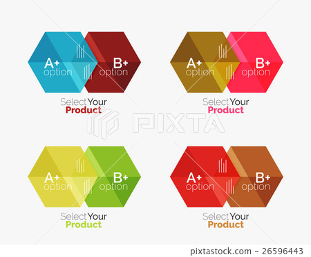 Business geometric layouts with option text 26596443