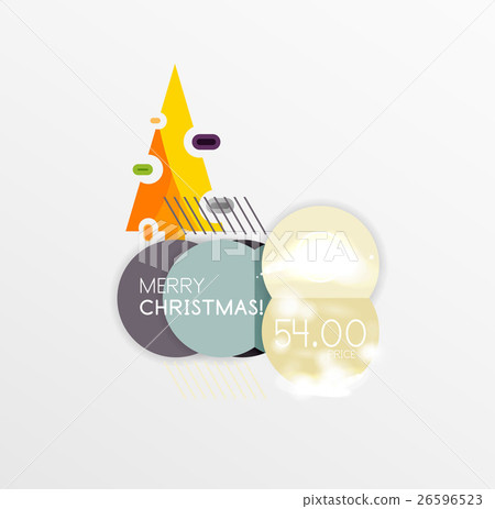 Vector Christmas label or price tag sticker Vector Christmas label or price tag sticker 26596523
