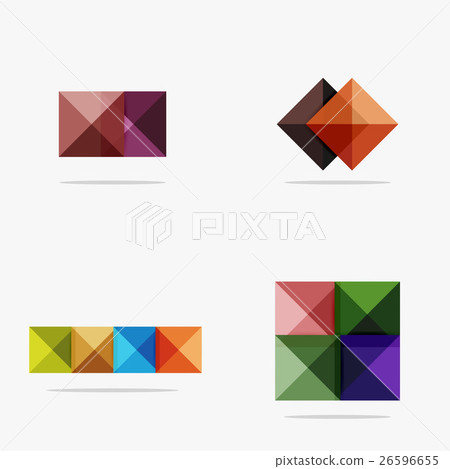 Vector blank abstract squares background 26596655