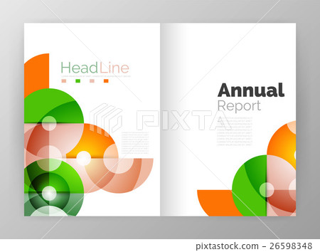 Transparent circle composition on business annual 26598348