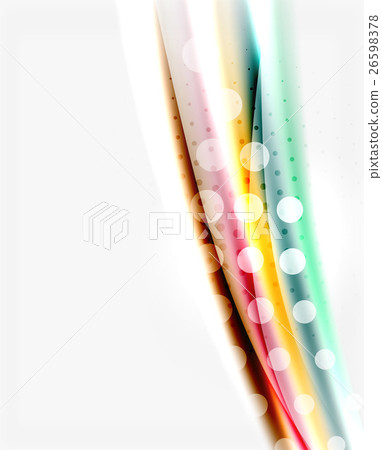 Shiny color lines on white background - motion Shiny color lines on white background - motion 26598378