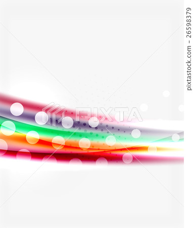 Shiny color lines on white background - motion Shiny color lines on white background - motion 26598379