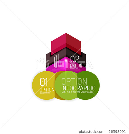 Abstract background, geometric infographic option 26598991