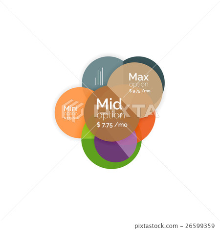 Business circle infographic banner template 26599359