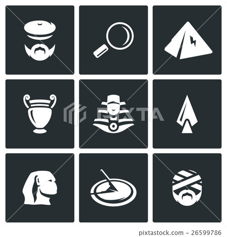 Vector Set of Egypt Icons.  26599786
