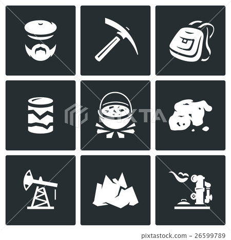 Vector Set of Geology Icons. Vector Set of Geology Icons. 26599789