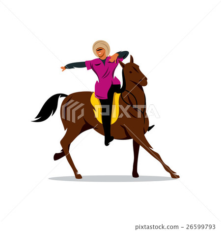 Vector North Caucasus rider  26599793