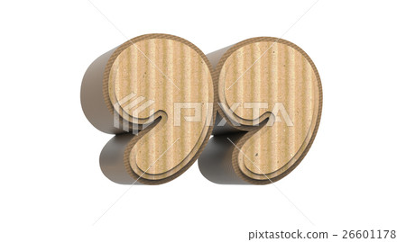 corrugated quotation mark 26601178