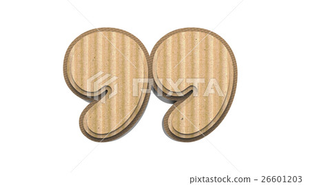 corrugated quotation mark 26601203