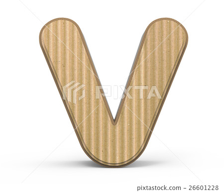 corrugated letter V 26601228