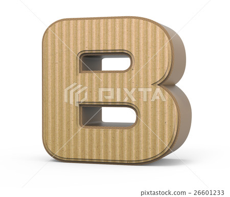 corrugated letter B 26601233