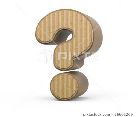 corrugated question mark 26601269