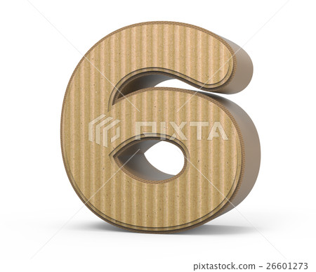 corrugated number 6 26601273