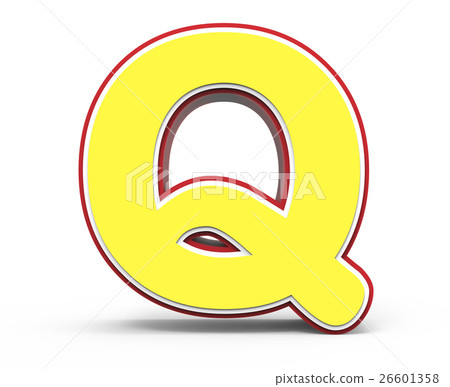 yellow letter Q 26601358