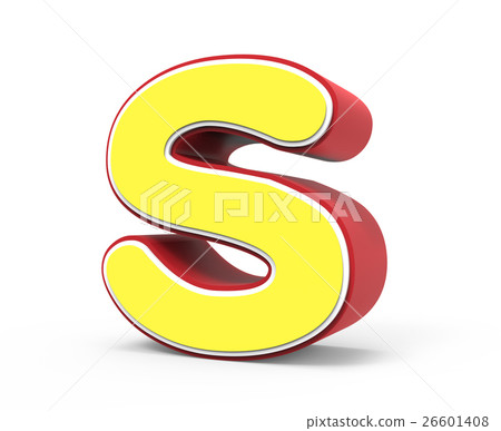 yellow letter S - Stock Illustration [26601408] - PIXTA