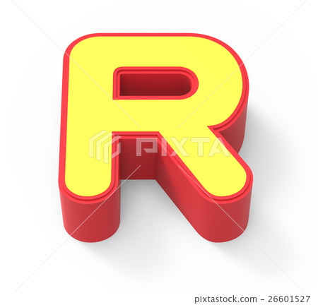 yellow letter R - Stock Illustration [26601527] - PIXTA