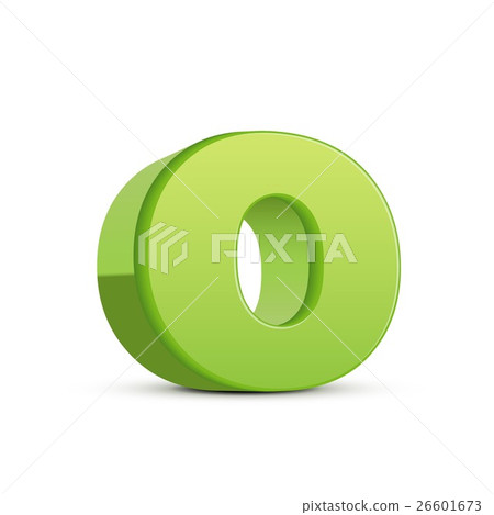 lowercase grass green letter O lowercase grass green letter O 26601673