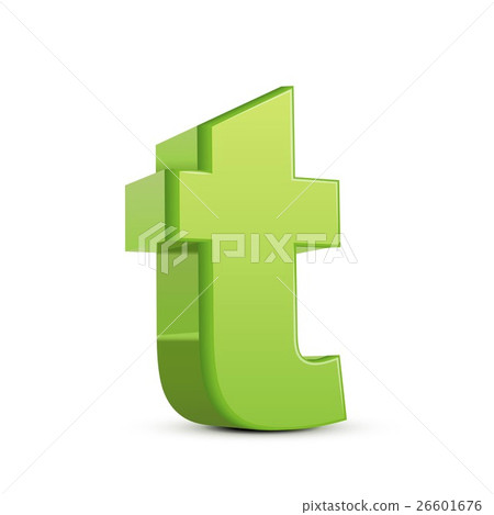 lowercase grass green letter T lowercase grass green letter T 26601676