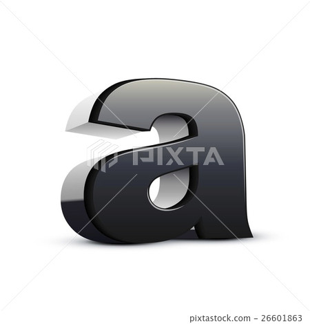 lowercase black letter A 26601863