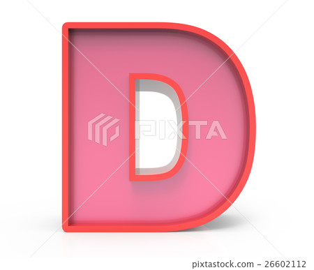 red block letter D - Stock Illustration [26602112] - PIXTA