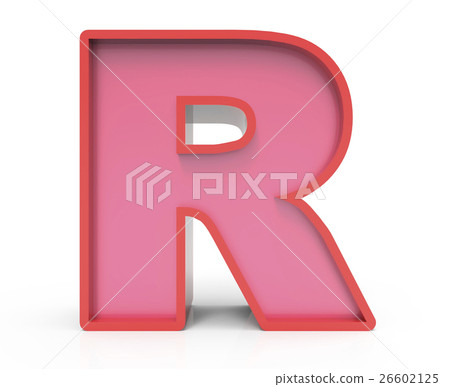 red block letter R - Stock Illustration [26602125] - PIXTA