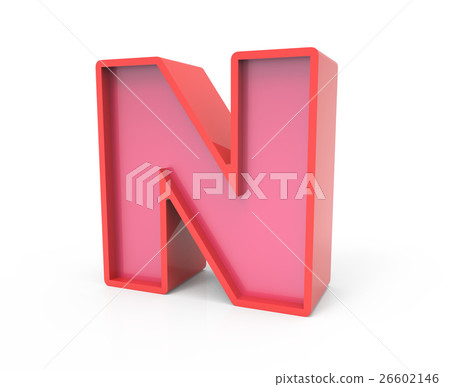 red block letter N - Stock Illustration [26602146] - PIXTA