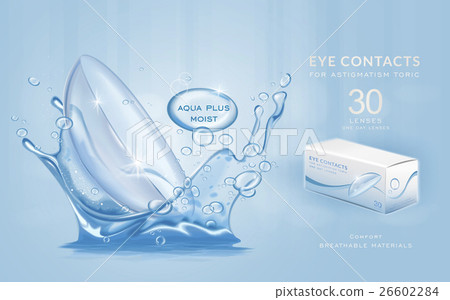 Eye contacts ads template 26602284